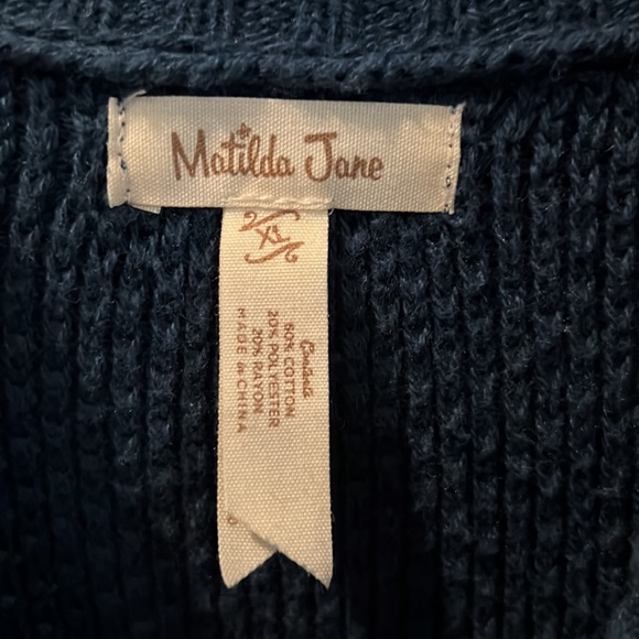 Matilda Jane Forge Ahead Sweater Poncho - Picture 4 of 9
